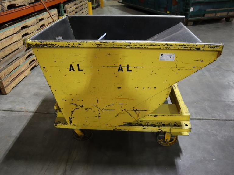 Scrap Hopper, Portable, Self-Dumping with Fork Slots