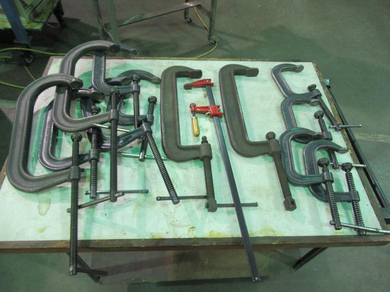 C-Clamps, Assorted from 5" to 12"