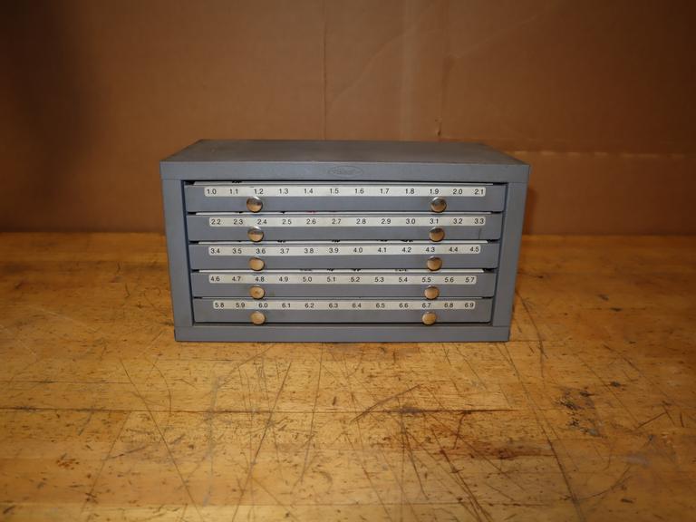 Huot 5-Drawer Metric Drill Index 1MM-6.9MM