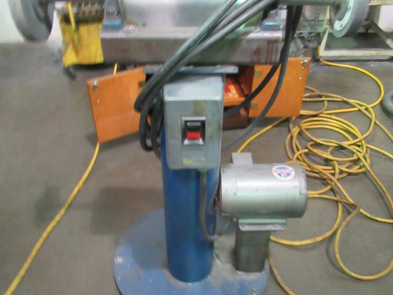 Double End Pedestal Buffer with Scotch Bright Stones