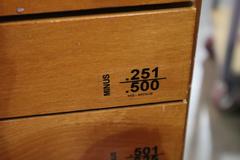 Meyer Pin and Plug Gage Set in Wood Divider Case - MInus Set: C10, M2, M3, M4