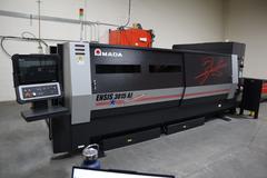 Amada Ensis 3015 AJ MII CNC Fiber Laser,  AMNC 3i Control, 3.1 KW, 120" x 60", Pallet Shuttle, Fume Collector - NEW 2017
