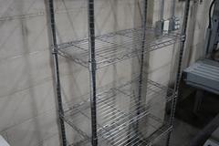 Rolling Wire Shelving - 5 Shelves
