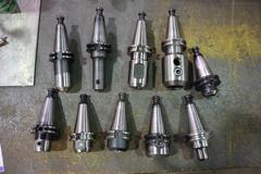 CT 40 Taper Tool Holders: (10) End Mill Holders