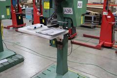 Milford Orbitform #256 Riveter, Feed Bowl, Tooling, Remote Foot Trip