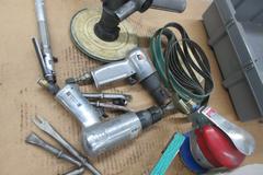 Pneumatic Air Tools, Chisels, Dayton Finger Sander, Random Orbital Sanders, 1/4" Ratchet