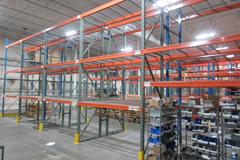 Pallet Racking - (2) Back to Back Bays: (12) 14'H x 42" Uprights, Teardrop Style, (30) 8' Shelves, Wire Decking- *NO CONTENTS*