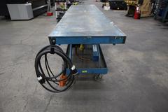 Advance  Lifts Portable Electric Scissor Lift Table, 96" x 24" Platform