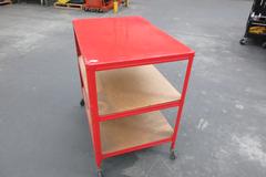 Rolling 3 Shelf Steel Cart