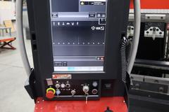 Amada HG 1303 CNC Hydraulic Press Brake, 143 Ton x 112.4", Down-Acting, AMNC 3i Control, 6-Axis BG, Curtains