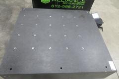 Granite Surface Plate with Drilled and Tapped Holes on Stand- 48" x 40" x 12" Thick Working Surface