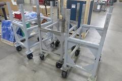 Heavy Duty Metal Material Racks, Portable on Casters