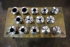 R8 Collets in Wood Colet Rack