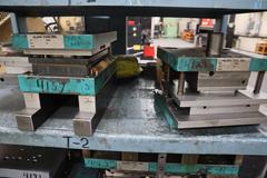 Press Dies on Steel Rack
