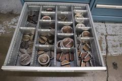 112 and Marathon 112, Turret Punch Tooling, (2) Lista Cabinets with Maple Top Loaded with Tooling