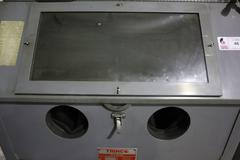 Trinco 36/BP Sand Blast Cabinet with Reclaim Unit, Gun, Gloves, 