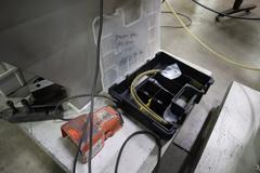 PEM Series 2000 Fastener Installation Press, 8 Ton Max Force, 24" Throat, Touch Screen Control, Vibratory Feeder Bowl, Tooling, Remote Foot Trip