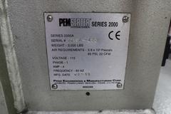 PEM Series 2000 Fastener Installation Press, 8 Ton Max Force, 24" Throat, Touch Screen Control, Vibratory Feeder Bowl, Tooling, Remote Foot Trip