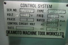 Okamoto ACC 12.24DXB 3-Axis Automatic Surface Grinder, Servo Incremental Downfeed, Servo Inc. Cross Feed, 12" x 24"EM  Chuck
