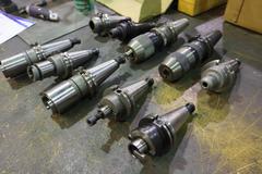 CT40 Taper Tool Holders: (2) Keyless Drill Chucks,(3) End Mill Holders, (3) Tap Drivers, (2) Shell Mill Holders