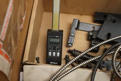 Newall Topaz 2-Axis Digital Readout with COntrol Box, Cables, reader Heads, X and Y Scales for Mill, with Mitutoyo Quill Scale 