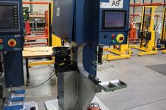 PEM Series 2000 Fastener Installation Press, 8 Ton Max Force, 24" Throat, Touch Screen Control, Vibratory Feeder Bowl, Tooling, Remote Foot Trip