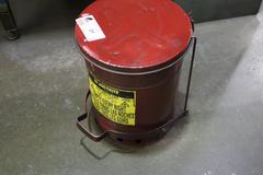 JustRite Metal Rag Can