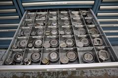 112 and Marathon 112, Turret Punch Tooling, (3) Lista Cabinets with Maple Top Loaded with Tooling