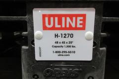 Uline H-1270 Fold Down Plastic Crates 48x45x25" Capacity 1500 lbs (6pcs)