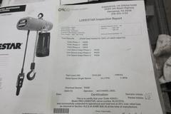 Freestanding Single Girder Overhead Crane, with CM Loadstar 2 Ton Electric Chain Hoist