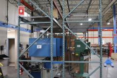 Pallet Racking (2) Back-to-Back Bays: (6) 12'H x 42" Uprights, Teardrop Style, (7) 9' Shelves, (4) 134" Shelves, Wire Decking - NO CONTENTS