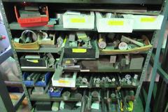 Metal Cabinet with Contents Including Assorted Round Bar, Flat Stock and MORE!