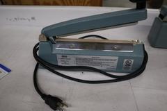 Impulse Bag Sealers, (1) Uline 8" (2) 16" Uline and Tew and Bags