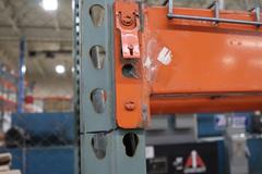 Pallet Racking: (5) 14'H x 42" Uprights, Teardrop Style, (12) 8' Shelves, Wire Decking - NO CONTENTS