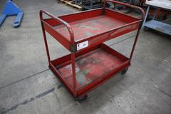 Red Metal Shop Cart