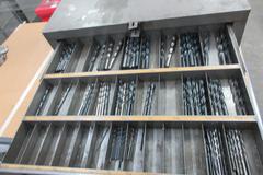 Cleveland Reamers and Twist Drills 6 Drawer Cabinet with Contents