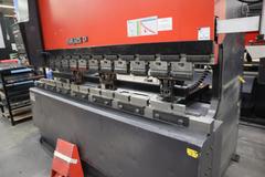 Amada FBD-1253E CNC Hydraulic Press Brake, 138 Ton x 122", Up-Acting, NC9-EXII Controls, Light Curtains