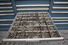 112 and Marathon 112, Turret Punch Tooling, (3) Lista Cabinets with Maple Top Loaded with Tooling