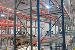 Pallet Racking - (2) Back to Back Bays: (12) 14'H x 42" Uprights, Teardrop Style, (30) 8' Shelves, Wire Decking- *NO CONTENTS*