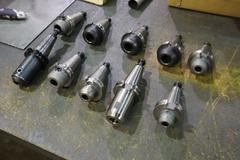 CT40 Taper Tool Holders: (10) End Mill Holders