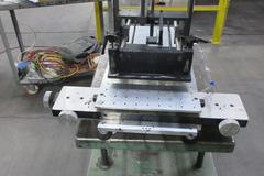 Adjustable Height Screw Lift Rolling Table with Multi Axis Fixtrure Table