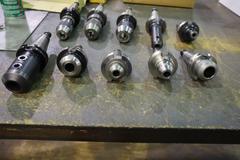 CT40 Taper Tool Holders: (3) Keyless Drill Chucks, (7) End Mill Holders
