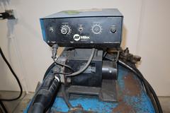 Miller Deltaweld 451 with Millermatic S-54E Wire Feeder, Tweco MIG Gun, and Gas Regulators