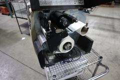 (2) Zebra 110Xi4 Label Printers, 203 dpi, 4" Wide Label Cap - On Wire Cart with Labels