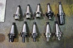 CT40 Taper Tool Holders: (10) End Mill Holders