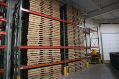 Pallet Racking: (4) 16'H x 48" Uprights, Tear-Drop Style, (9) 10' Shelves, Wire Decking - NO CONTENTS