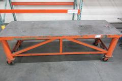 Heavy Duty Rolling Steel Cart With Brakes