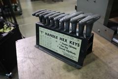 T-Handle "Hex Keys" Allen Wrench Set 3/32" -3/8" w Divider Stand