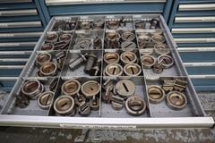 112 and Marathon 112, Turret Punch Tooling, (2) Lista Cabinets with Maple Top Loaded with Tooling