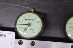 Federal C81 Drop Indicators (3) Mounted on Fixture Rail